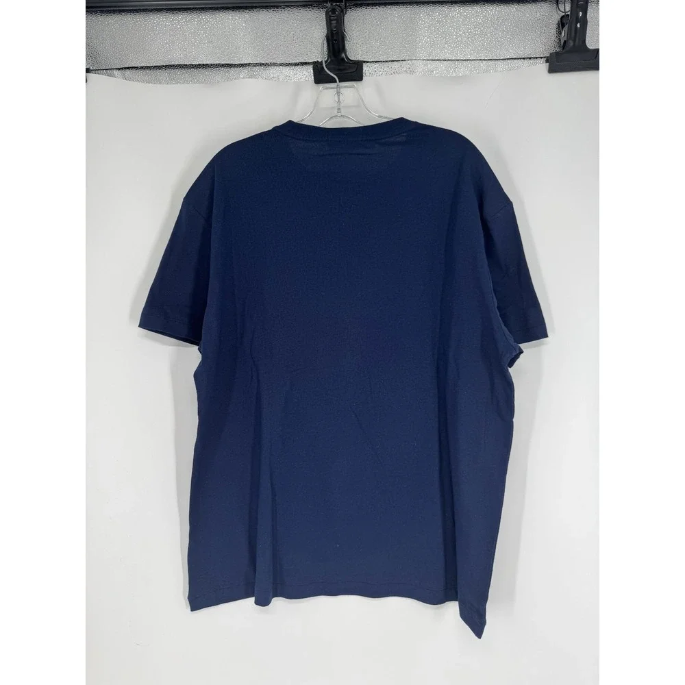 Polo Ralph Lauren Bear Graphic Tee T Shirt Mens Large Navy Blue Short Sleeve